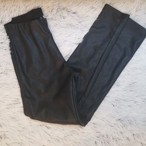 Vegan leather leggings
